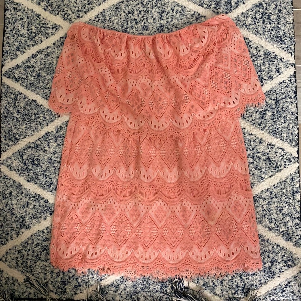 Pink Victoria secret strapless dress